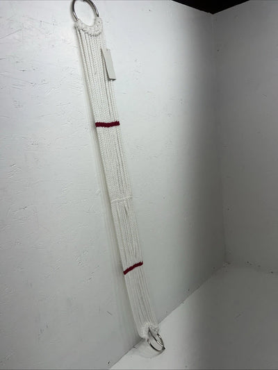 New White Red Tough 1 Mohair Draft 46” Cinch #59-1246 U-20