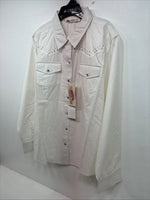 New Women’s Cumberland White Gen Long Sleeve Pearl Snap 1XL GG-88