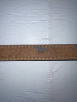 New Black Genuine Leather Tooled 28” Belt #101 Z-132