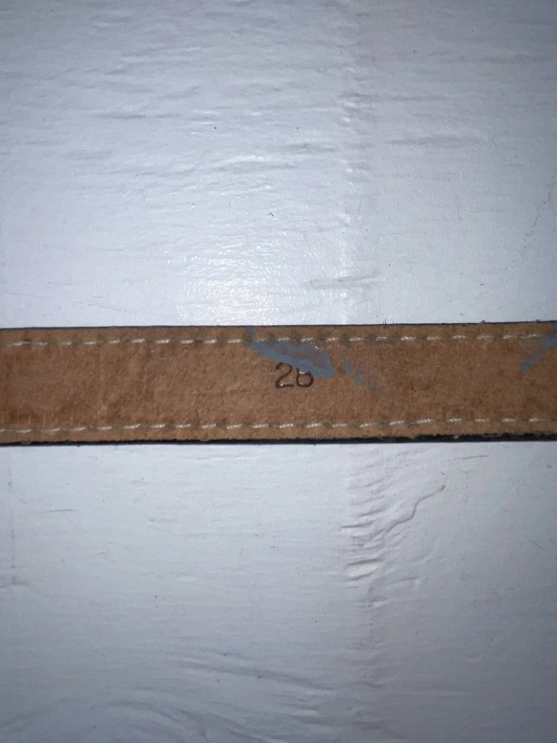 New Black Genuine Leather Tooled 28” Belt #101 Z-132