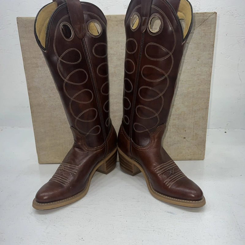 New Women’s Brown Texas Brand Cowboy Boots. 5433 5.5 5 1/2. 20-40