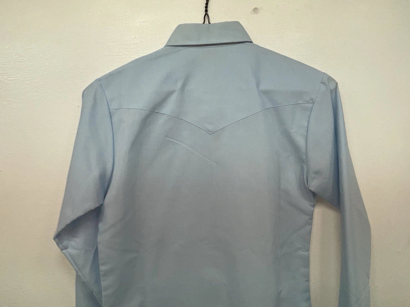 New Women’s Blue H Bar C Long Sleeve Button Up Shirt 3B-97