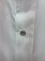 New Men’s ELY Cattleman White Long Sleeve Pearl Snap 17.5 X 35 XL R-45