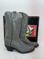New Men’s Gray Texas Brand Cowboy Boots. 7499 10.5 10 1/2 D. 7-80