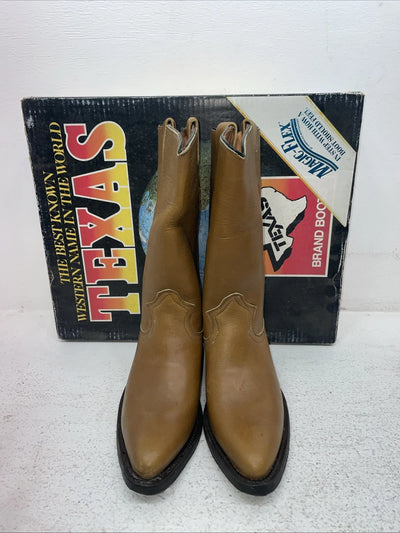 New Men’s Brown Texas Brand Cowboy Boots. 7244 6.5 6 1/2 D. 1-33