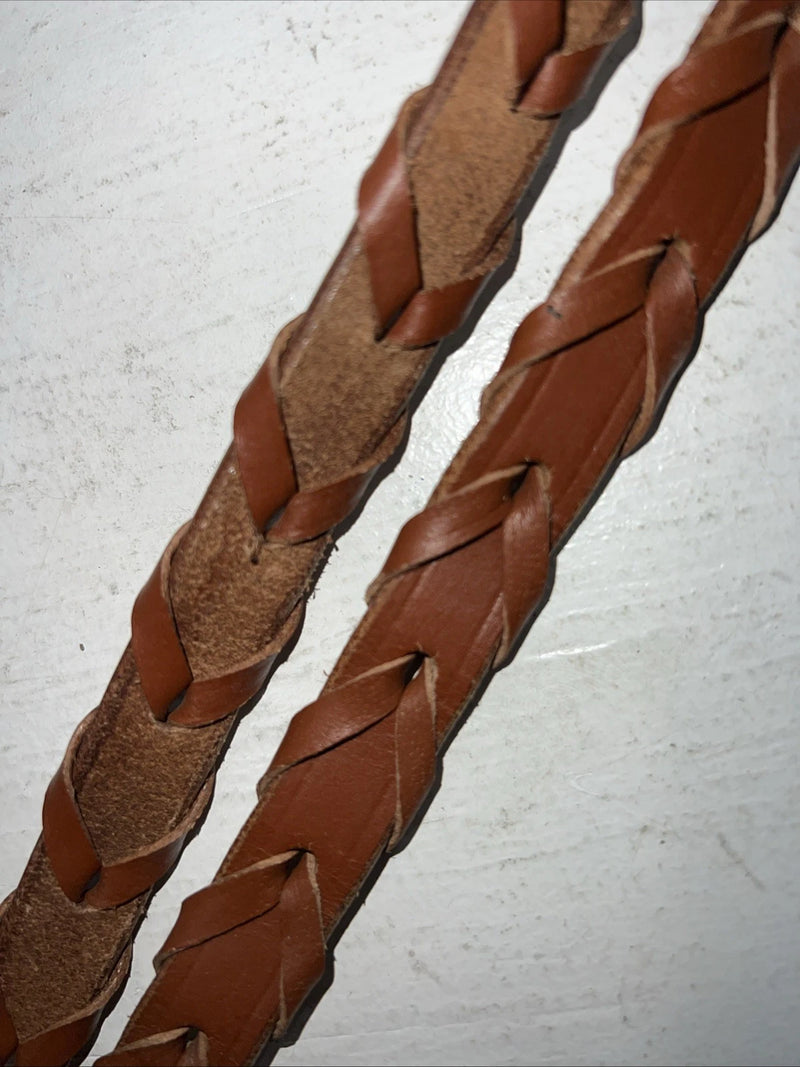 New Tough 1 Leather Brown Square Raised English Bridle And Reins #20-7556 Y-34