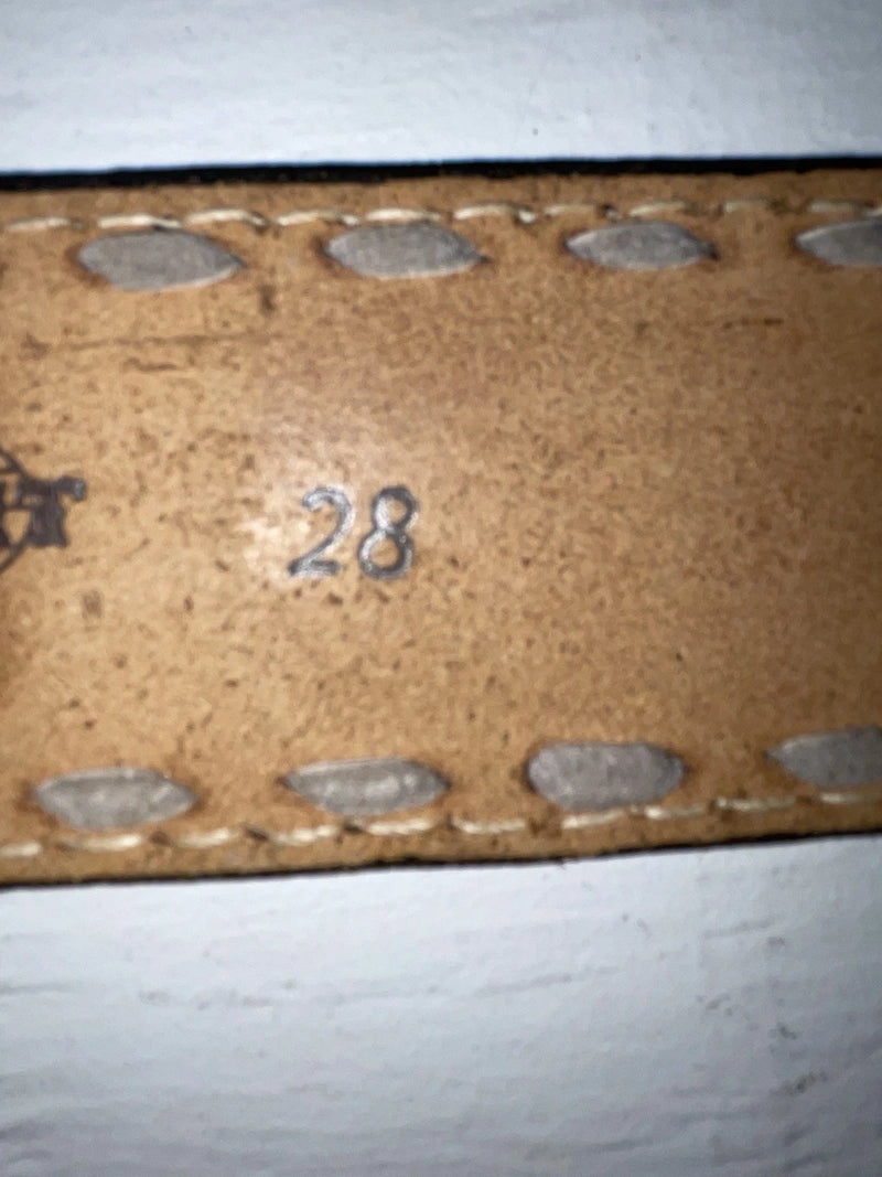 New Brown Genuine Leather Wright Tooled 28” Belt #10412 JJ-41