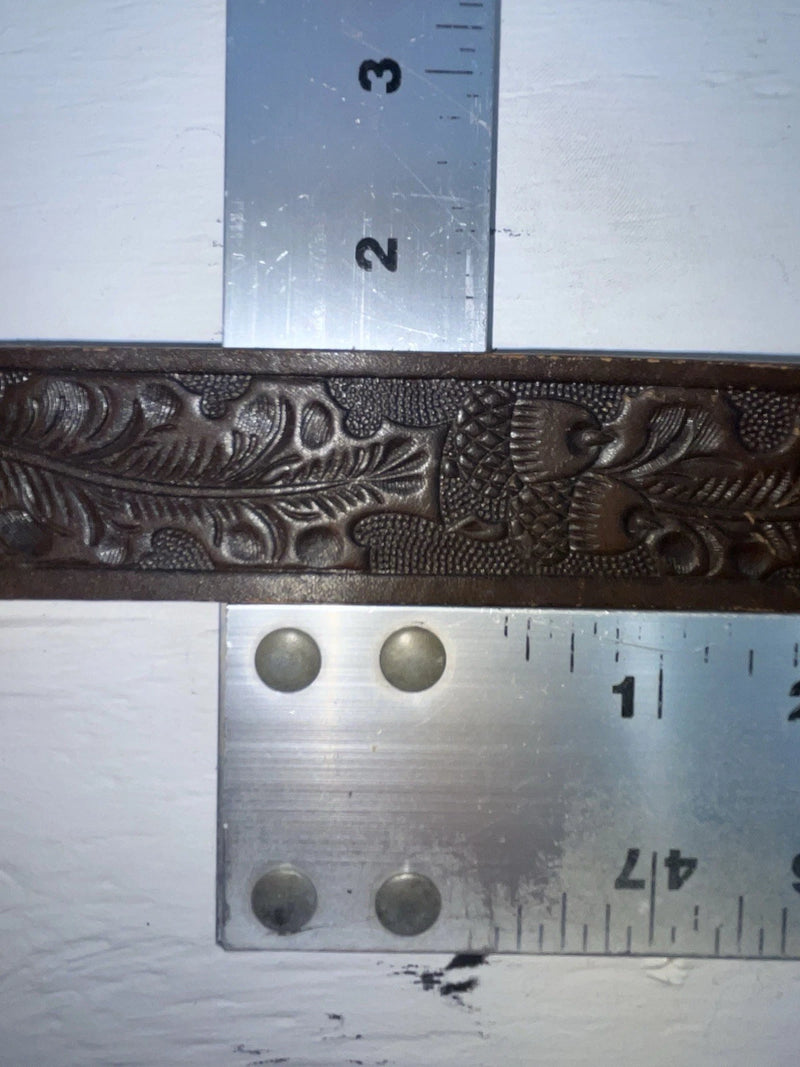 New Brown Genuine Leather Nocona Tooled 24” Belt #6400B NN-37