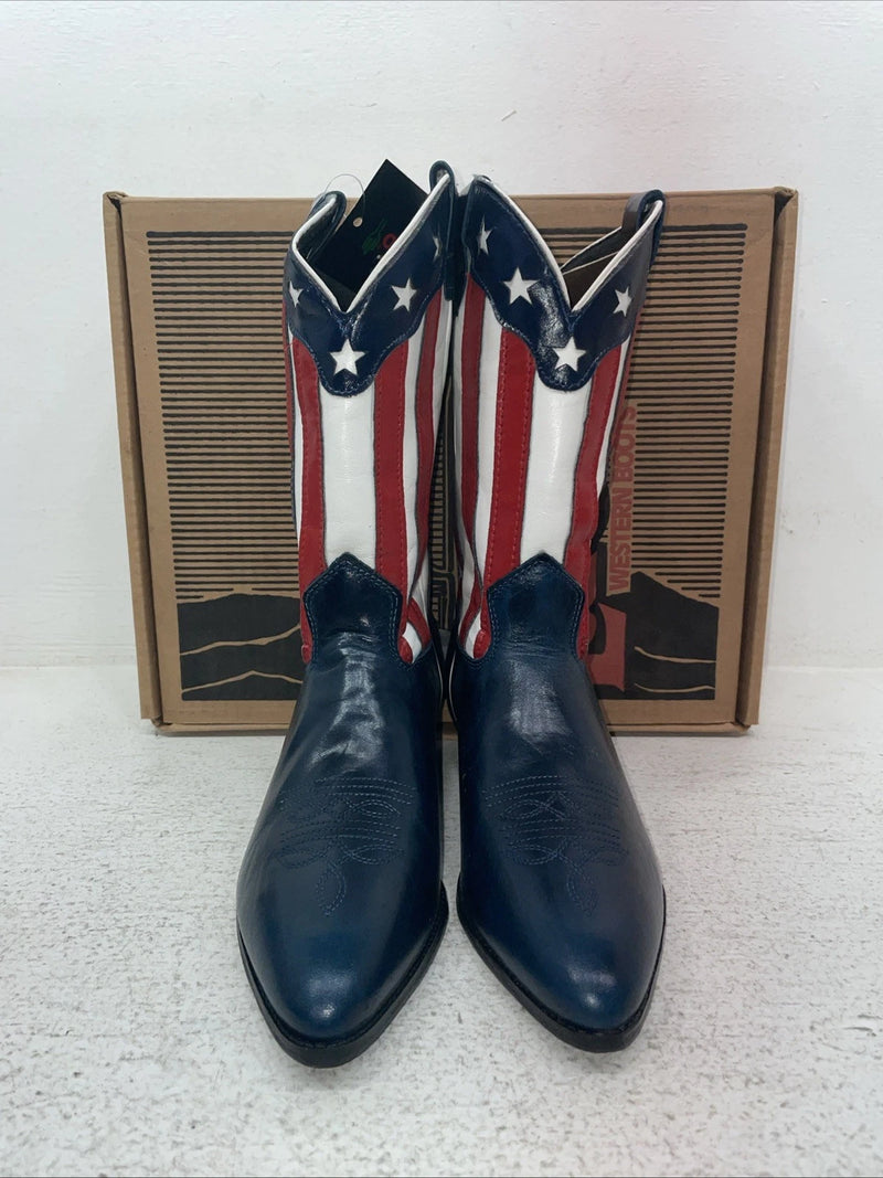 New Youth Flag Laredo Cowboy Boots. 1644 4 M. 22-87