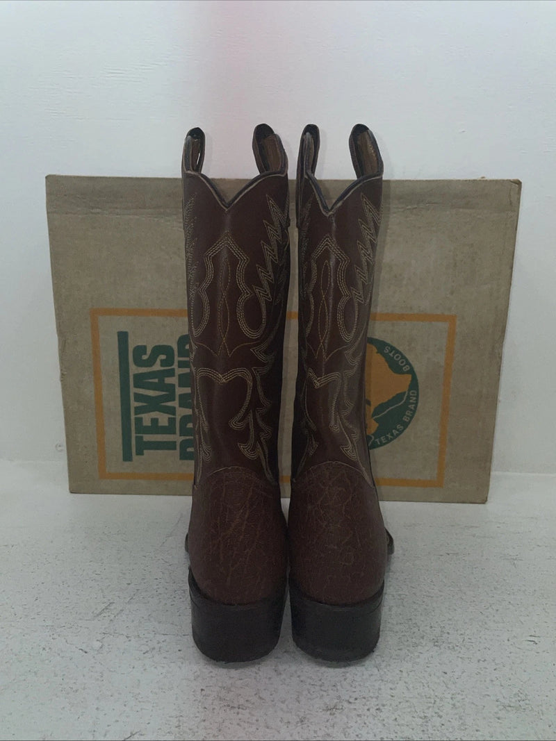 New Men’s Brown Texas Brand Cowboy Boots. 7404 9 D. 3-45