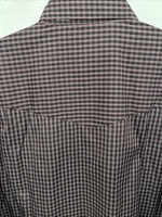 New Men’s Western Express Black Red Flannel Long Sleeve Pearl Snap 2XL F-98
