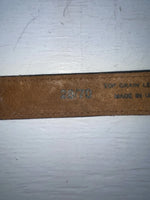 New Black Genuine Leather Tooled 28” Belt #WF502 JJ-115