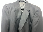 New Men’s Black Circle S Suit Coat 52L #CC1929 WW-59