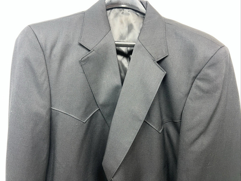 New Men’s Black Circle S Suit Coat 52L #CC1929 WW-59
