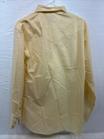 New Men’s Mesquite Yellow Long Sleeve Pearl Snap 16 X 35 Large CC-67