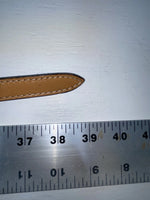 New Brown Genuine Leather Textan Colored Stripes 34” Belt #028856 Z-148