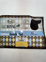 New Tough 1 Equiroyal White English Contour Saddle Pad #30-920 FF-604