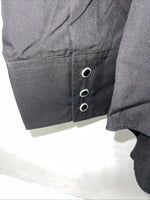 New Men’s Black ELY Cattleman Pearl Snap Long Sleeve Shirt 16.5x35 L P-35