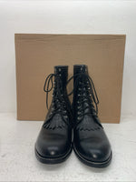 New Men’s Black Lace Up J Chisholm Cowboy Boots. 2550 9.5 9 1/2 D. 4-19