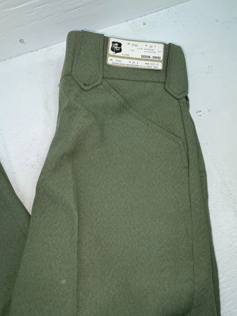 New Vintage Green Dickson Jenkins Polyester Pants #2148 3A-95