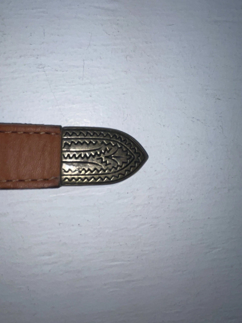 New Brown Genuine Leather Dingo Weaved 28” Belt #4591 JJ-109