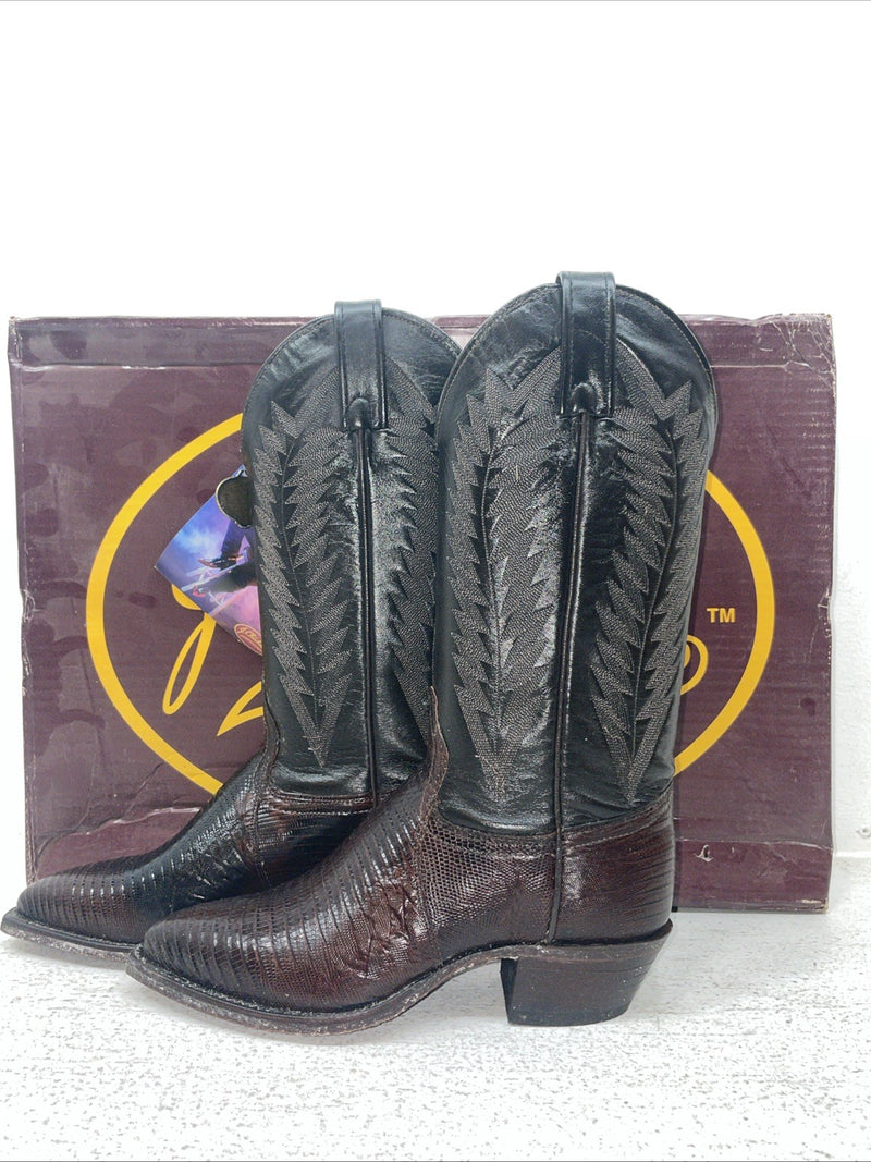 New Youth Brown J Chisholm Cowboy Boots. 851 5 M. 2-110