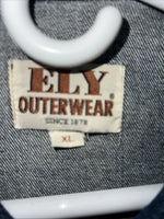 New Men’s ELY Outerwear Denim Long Sleeve Jacket XL S-603
