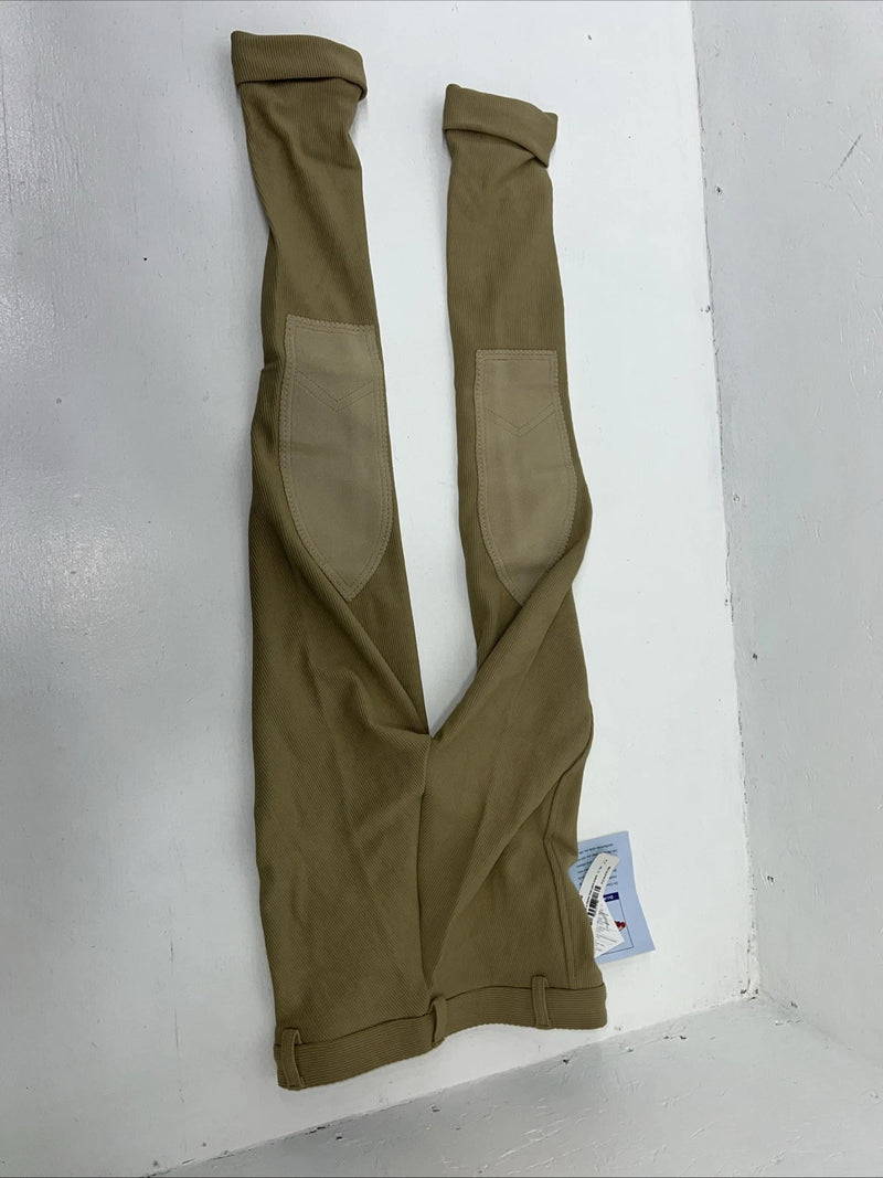 New Children’s Tan Sport Riders Classic Knee Patch English Breeches. 14 D-52
