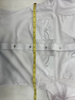 New Women’s Mesquite White Long Sleeve Pearl Snap Size 32 MM-12