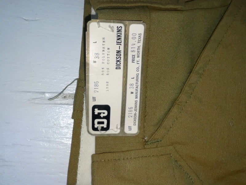 New Vintage Brown Dickson Jenkins Polyester Pants #2186 ZZ-36