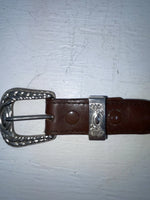 New Brown Genuine Leather Braided Rope 28” Belt #02/4703 JJ-48