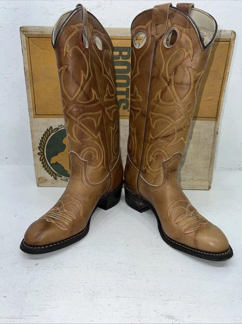 New Women’s Brown Texas Brand Cowboy Boots. L 195 6.5 6 1/2 M. 19-58