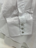 New Men’s ELY Cattleman White Long Sleeve Pearl Snap 18 X 35 2XL R-25