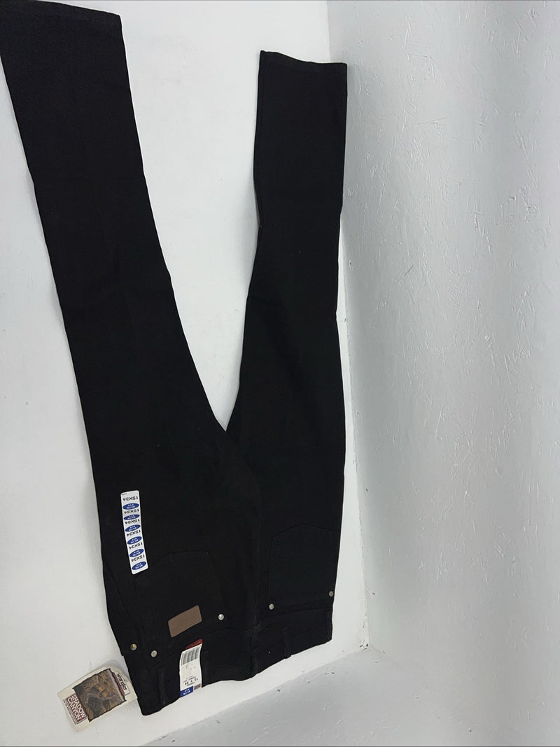 New Women’s Black Wrangler Cowboy Cut Slim Fit Denim Jeans. 15x34 J-19