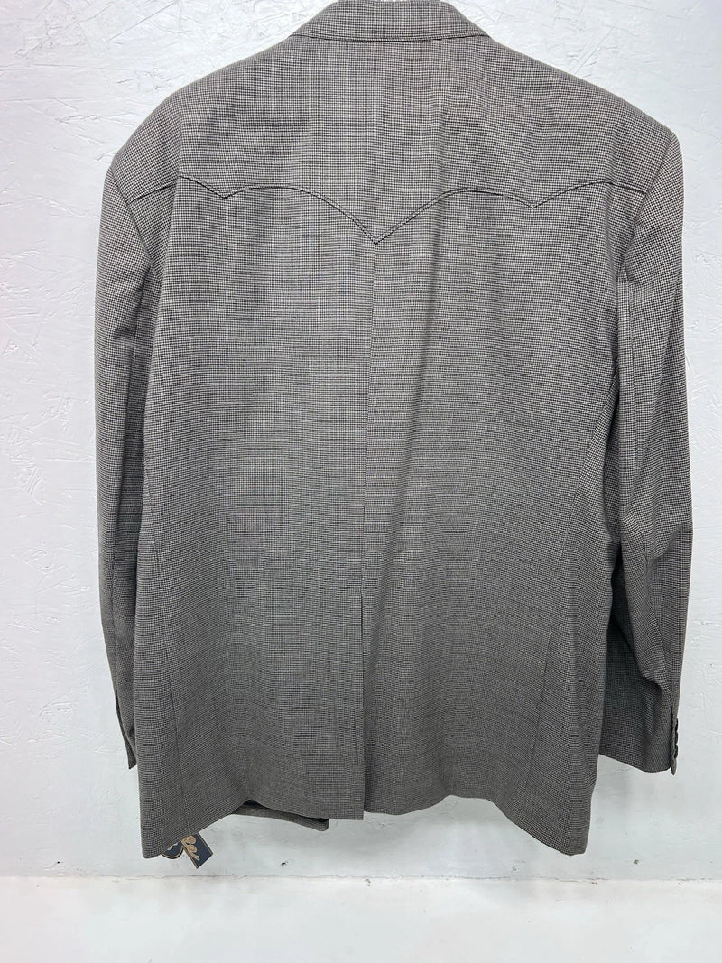 New Men’s Circle S Gray Suit Jacket 52R #24244 BB-601