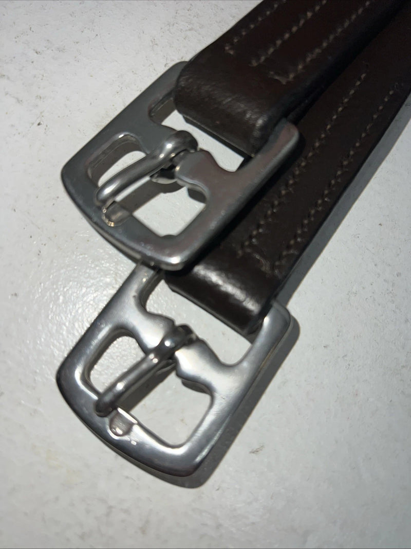New Imperial Black Adult Schooling Stirrup Straps 60” #15022 EE-31