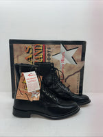 New Men’s Black Lace Up Texas Brand Cowboy Boots. 8850 10.5 10 1/2 D. 6-34