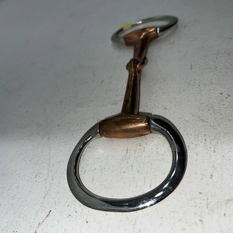 New Congress Leather 5” Eggbutt Copper Snaffle Y-505
