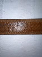 New Brown Genuine Leather Tooled 34” Belt #CL693 Z-163