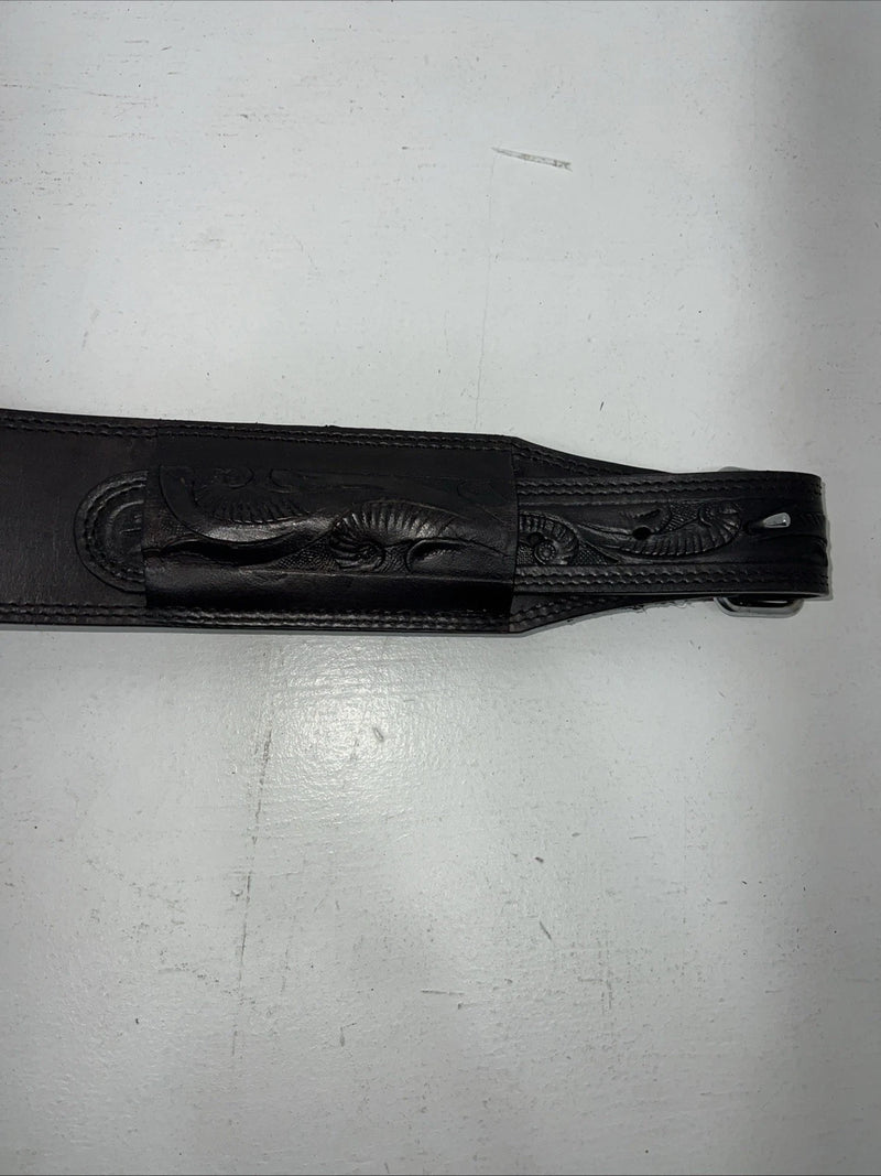 New Tough 1 Black Leather Flank Back Cinch. #56-1562 S-52