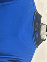 New Men’s Wrangler Blue Black Short Sleeve Polo Short XL M-73