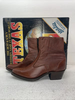 New Men’s Brown Texas Brand Cowboy Boots. M 374 9 D. 3-74