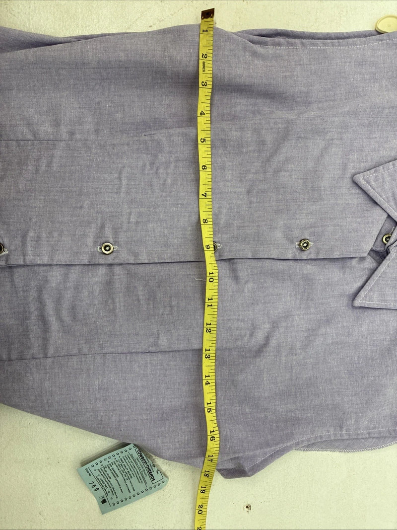 New Women’s Cowboy Threads Purple Sleeveless Button Up Small TT-20