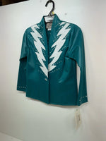 New Women’s Teal 1849 Authentic Ranchwear Show Vest S #77872 3B-104