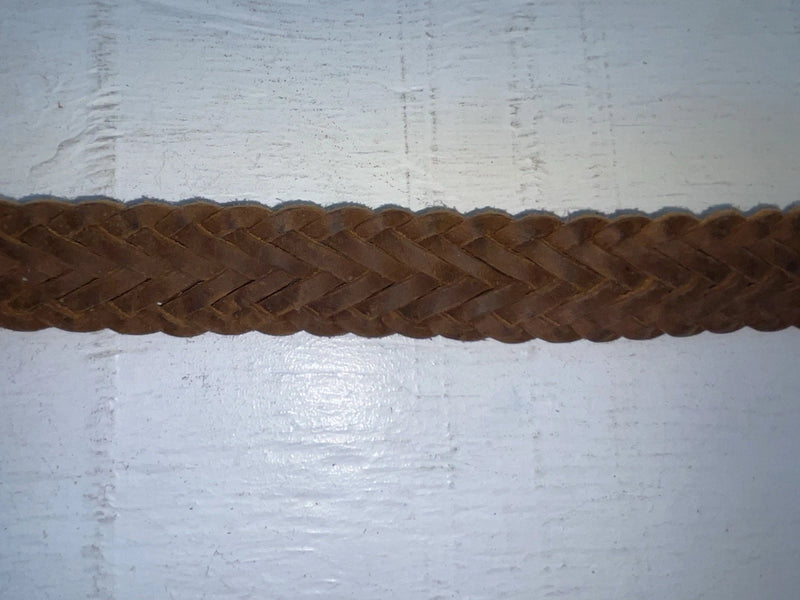 New Brown Genuine Leather Chambers Braided 28” Belt NN-45