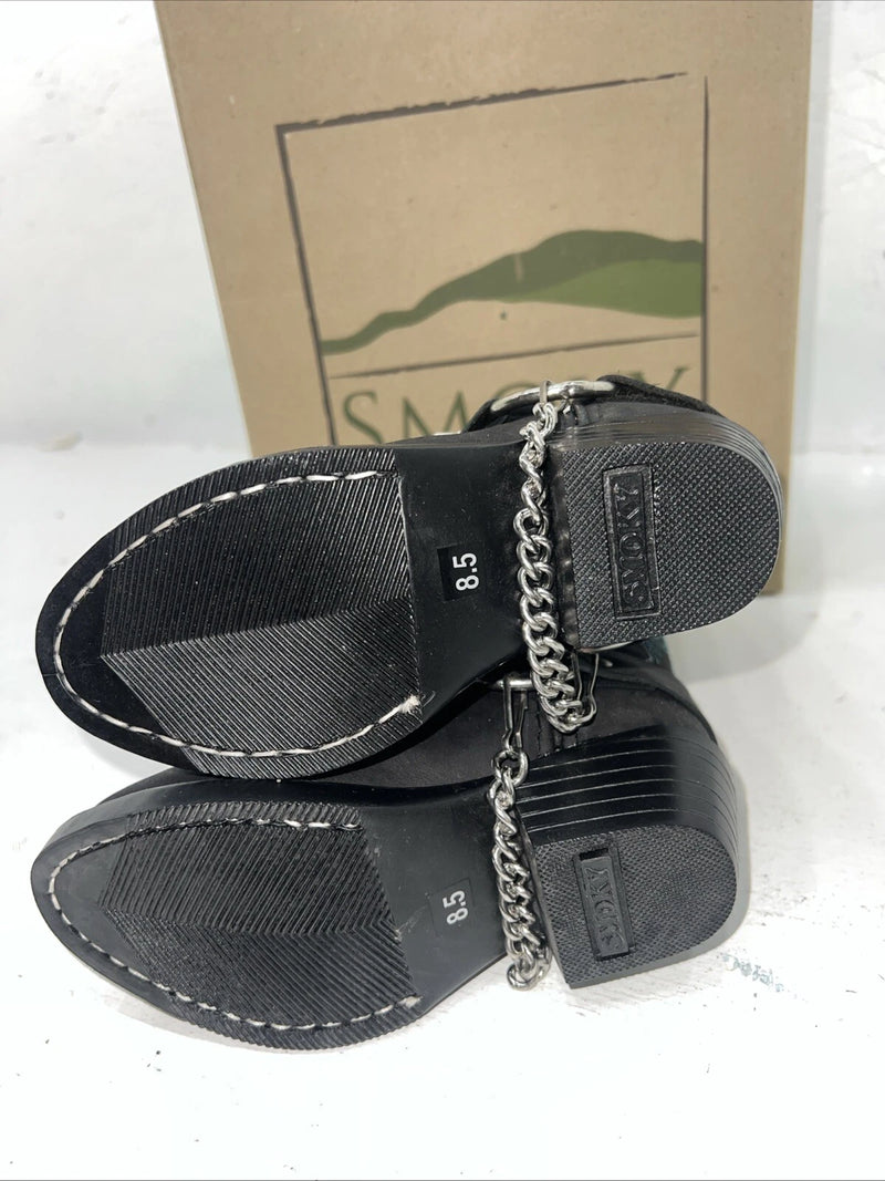 New Children’s Black Smoky Mountain Cowboy Boots. 3283 C 8.5 8 1/2 R. 24-32