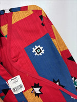 New Women’s Wrangler Multicolor Design Long Sleeve Button Up Large MM-135