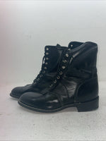 New Men’s Black Lace Up Acme Cowboy Boots. 5790 9 E W. 3-81