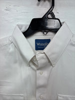 New Men’s Wrangler White Long Sleeve Button Up 17 X 35 XL R-72