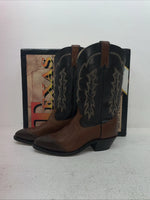 New Men’s Brown Texas Brand Cowboy Boots. 7911 9 D. 4-101